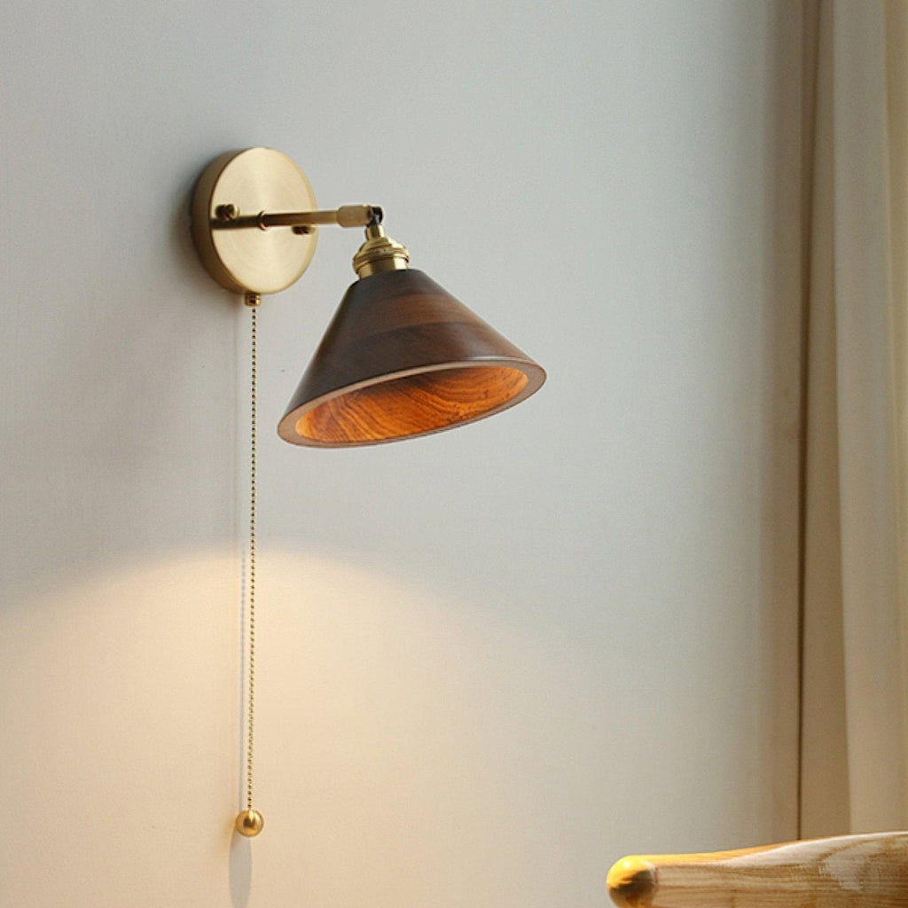 Kirrea Vintage Wall Lamp With Pull Chain Switch