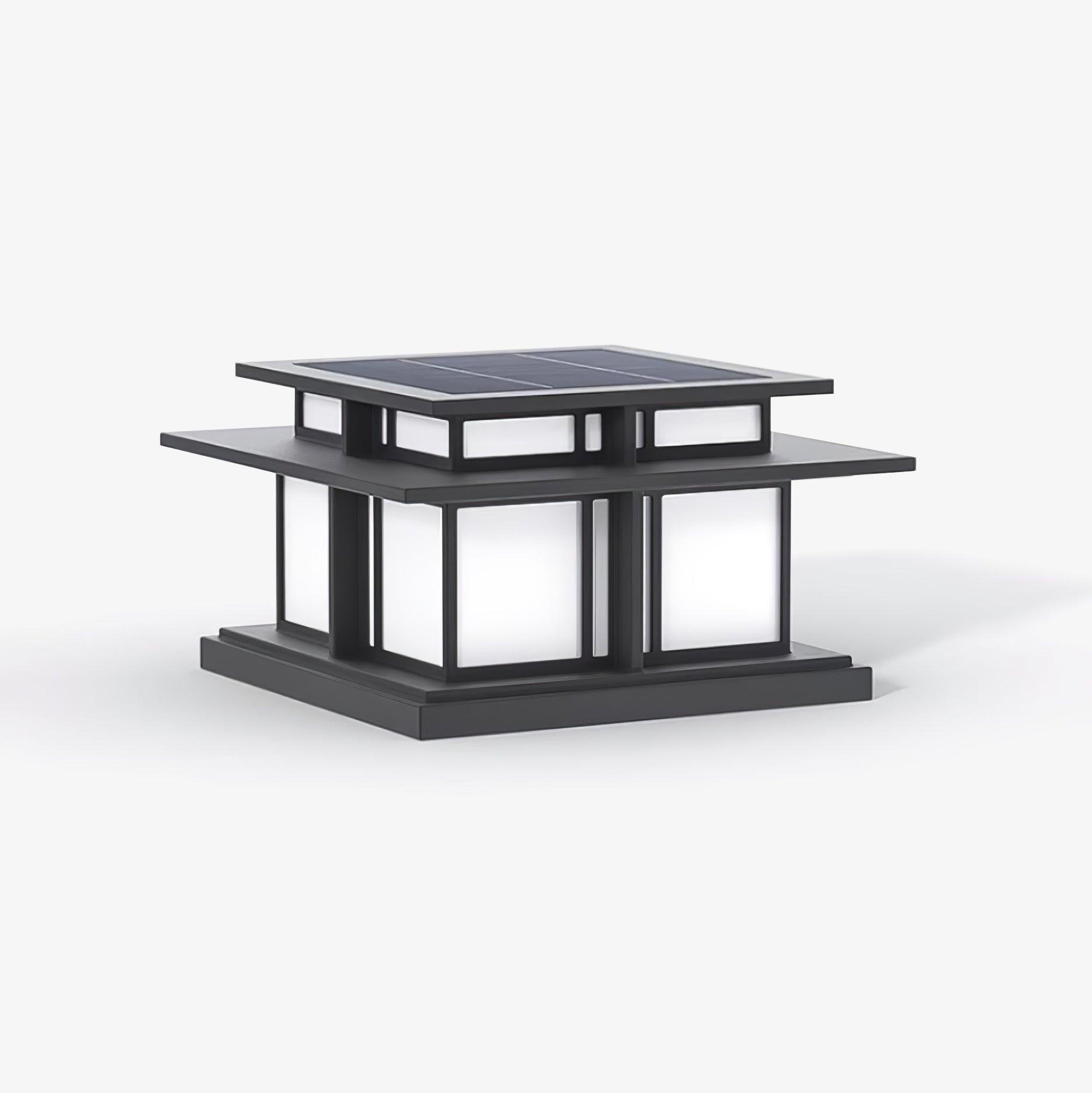 Garden Pole Pendant Light, Solar Or Wired, LED IP65, Automatic Lighting, Metal And Acrylic
