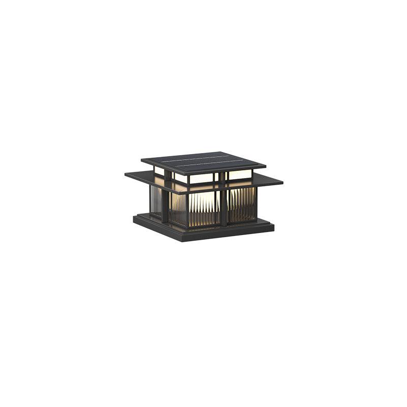 Garden Pole Pendant Light, Solar Or Wired, LED IP65, Automatic Lighting, Metal And Acrylic