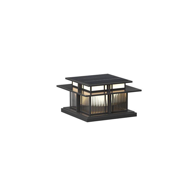 Garden Pole Pendant Light, Solar Or Wired, LED IP65, Automatic Lighting, Metal And Acrylic