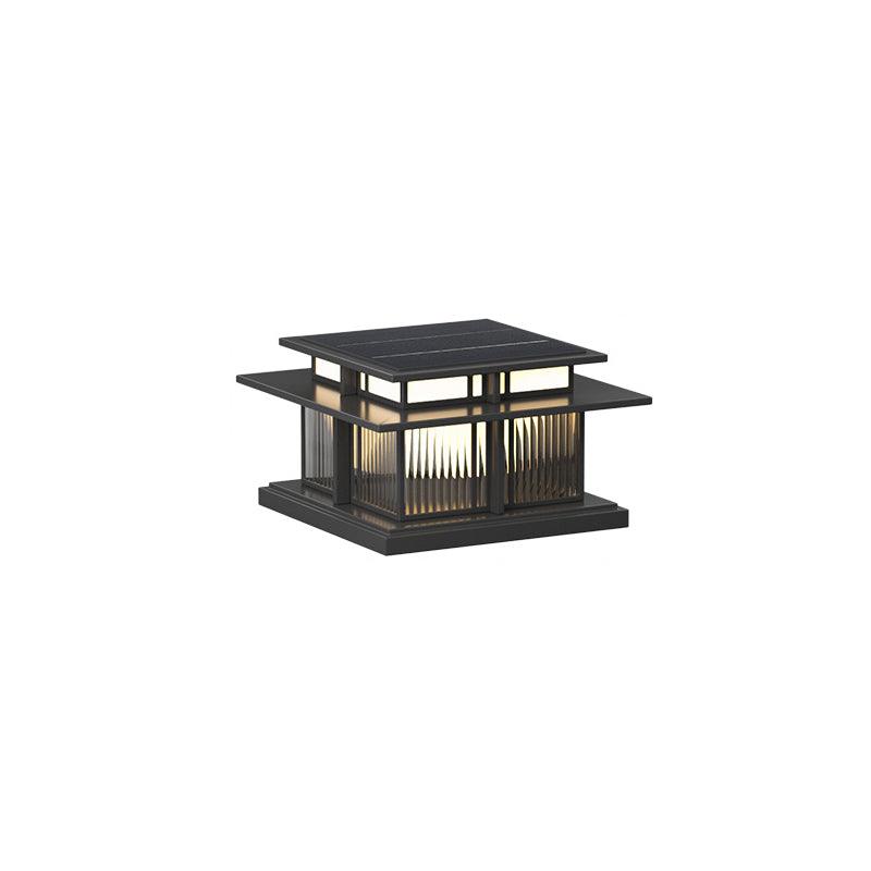 Garden Pole Pendant Light, Solar Or Wired, LED IP65, Automatic Lighting, Metal And Acrylic