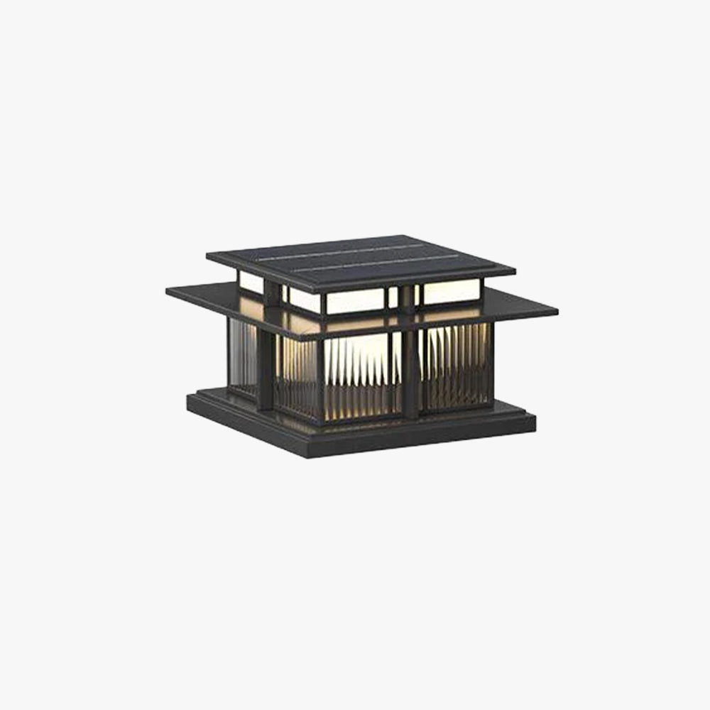 Garden Pole Pendant Light, Solar Or Wired, LED IP65, Automatic Lighting, Metal And Acrylic
