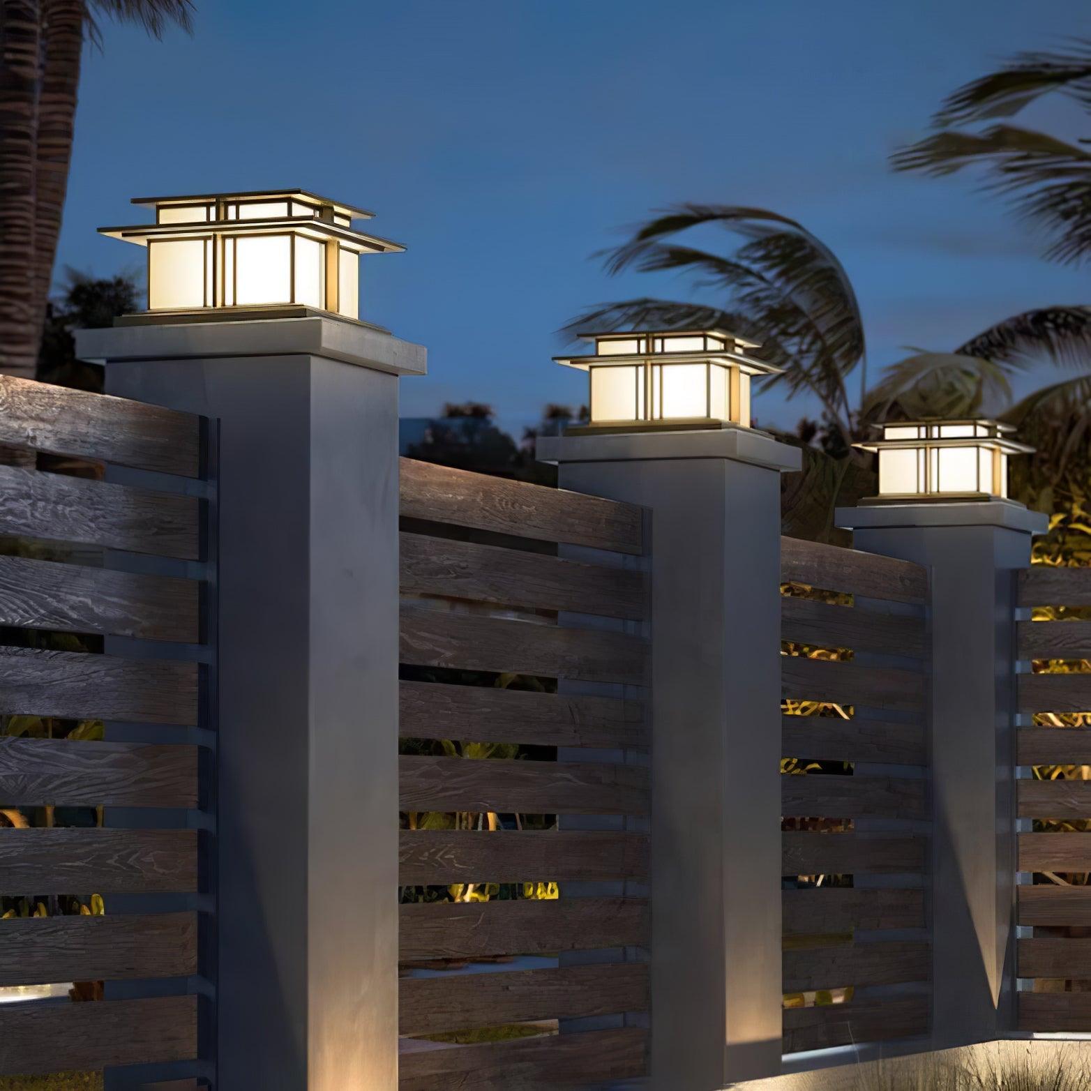 Garden Pole Pendant Light, Solar Or Wired, LED IP65, Automatic Lighting, Metal And Acrylic