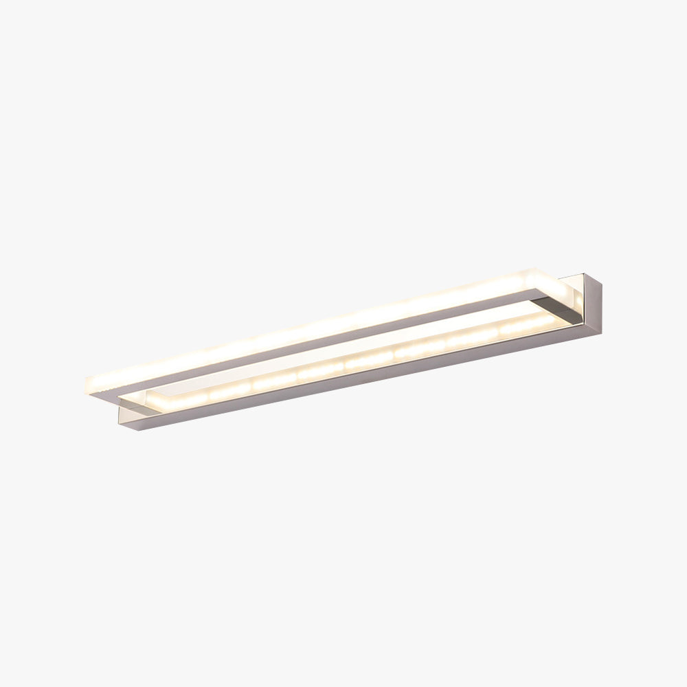 Metal And PC Rectangular LED Wall Light For Bathroom And Bedroom