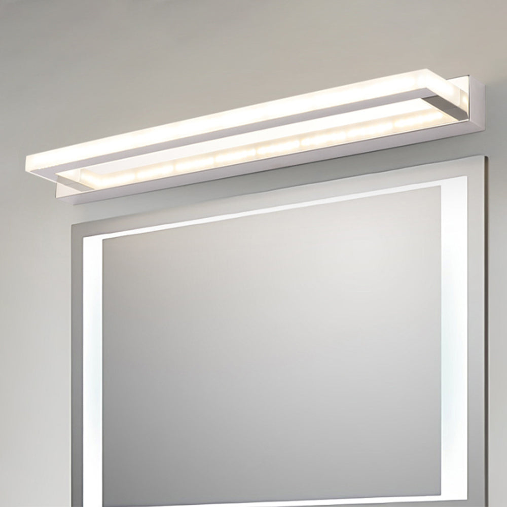 Metal And PC Rectangular LED Wall Light For Bathroom And Bedroom