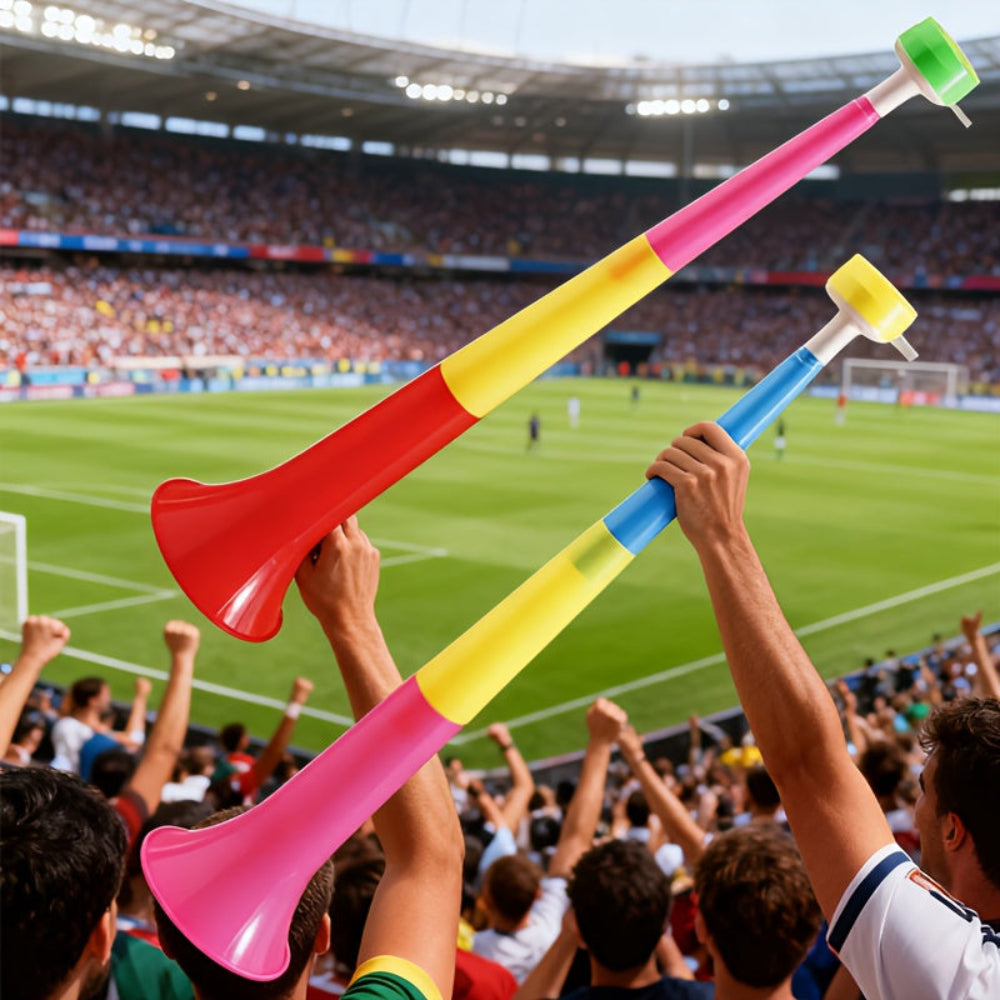 Portable Collapsible Vuvuzela Horn — High-Volume Acoustic Trumpet