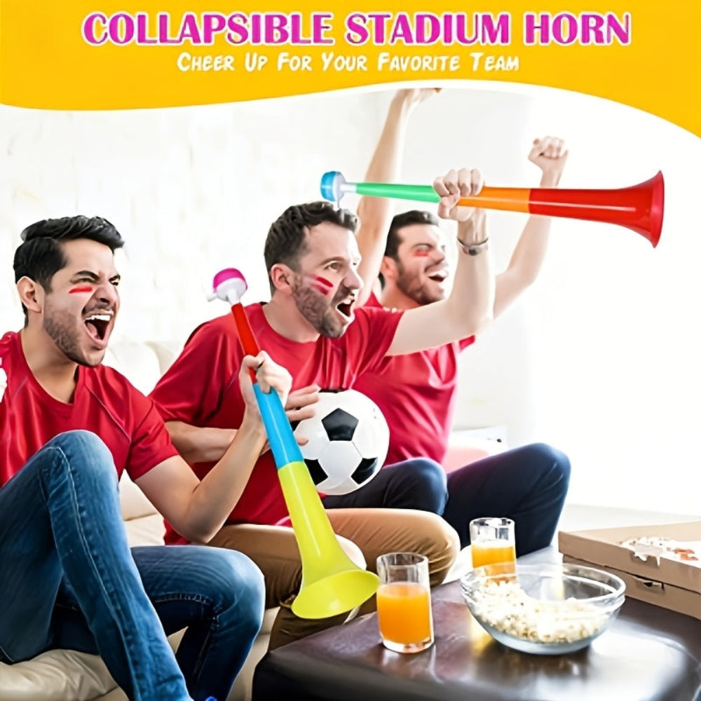 Portable Collapsible Vuvuzela Horn — High-Volume Acoustic Trumpet