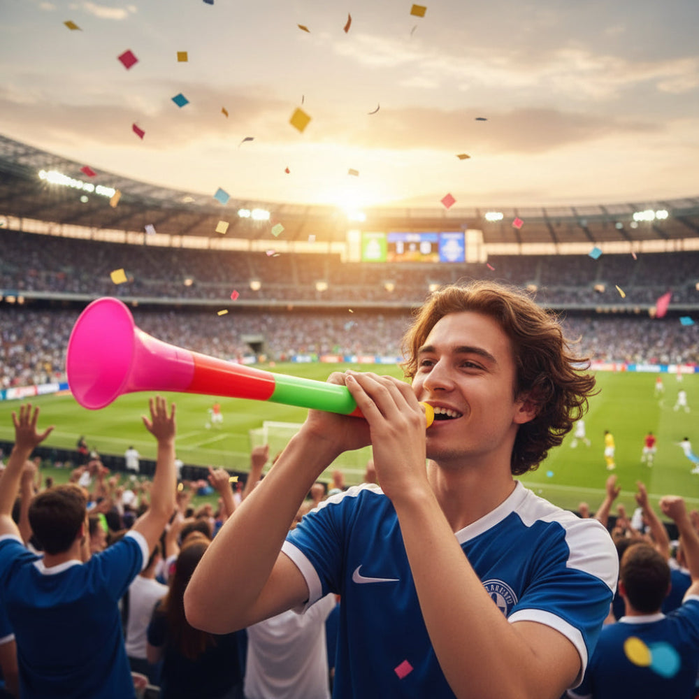 Portable Collapsible Vuvuzela Horn — High-Volume Acoustic Trumpet