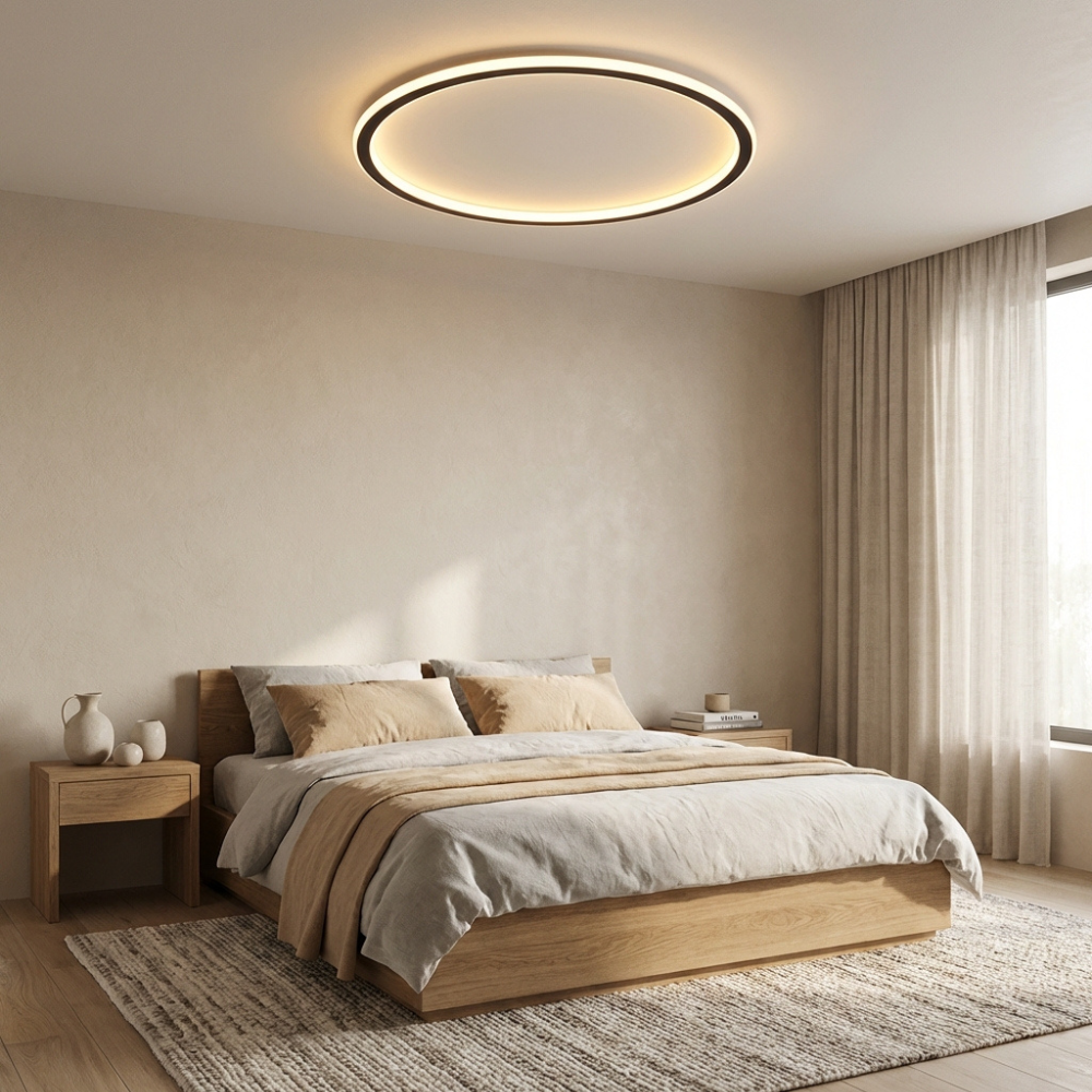 Vynala Round Ceiling Light in Scandinavian Design for Indoor Spaces