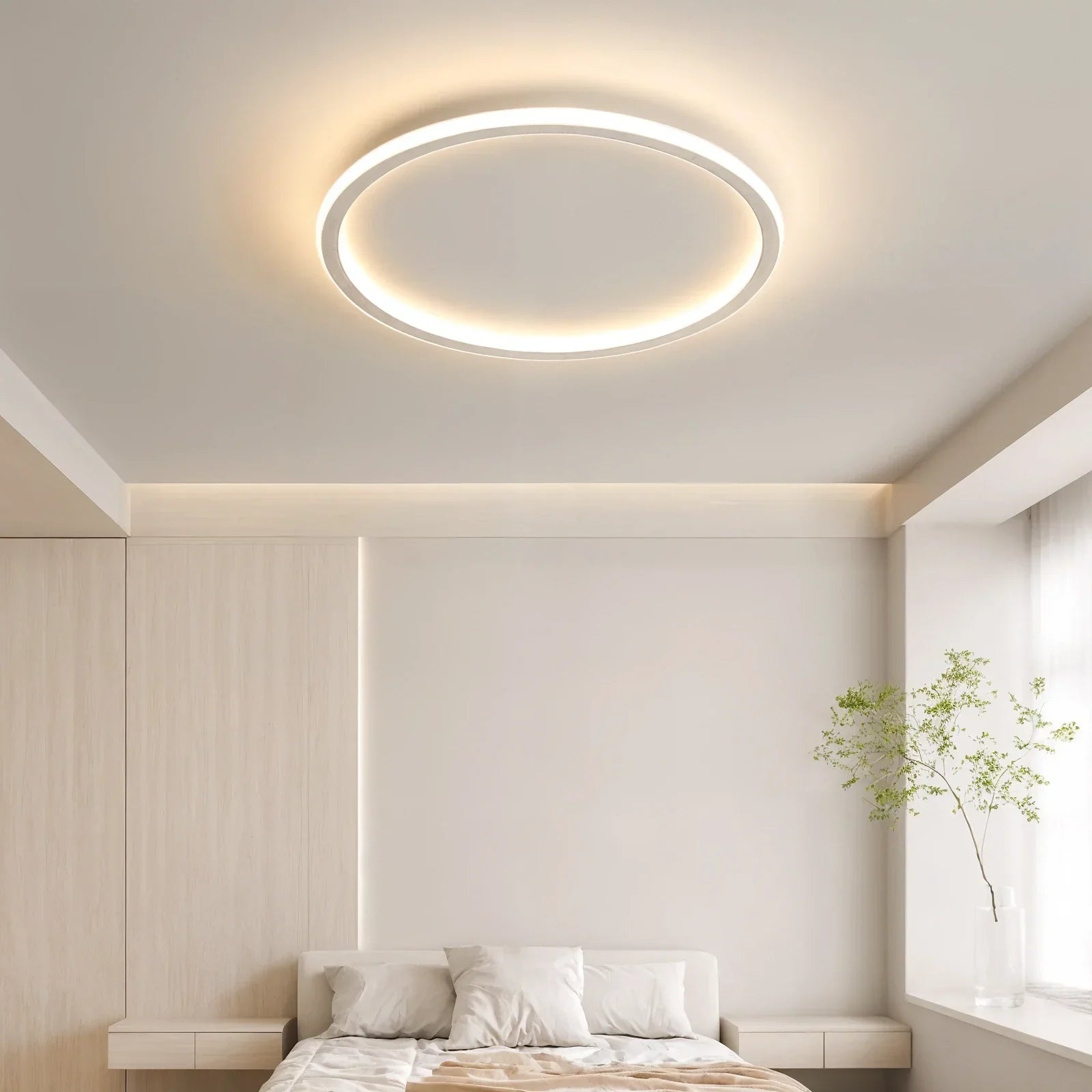 Vynala Round Ceiling Light in Scandinavian Design for Indoor Spaces