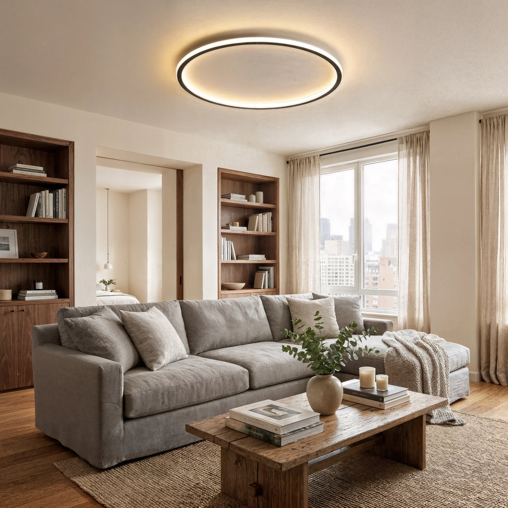 Vynala Round Ceiling Light in Scandinavian Design for Indoor Spaces