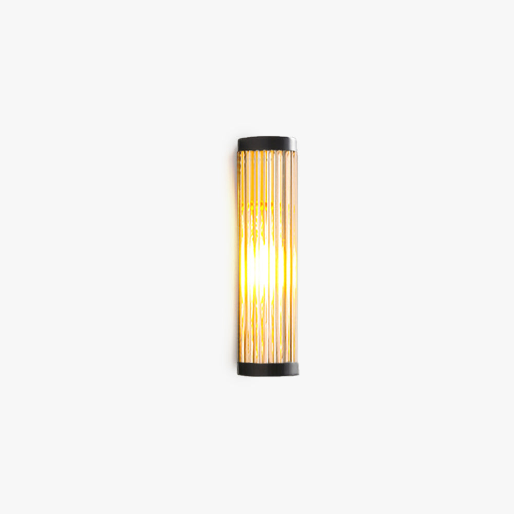 Outdoor Wall Light With Half Cylinder Glass Design, LED IP65, Warm White