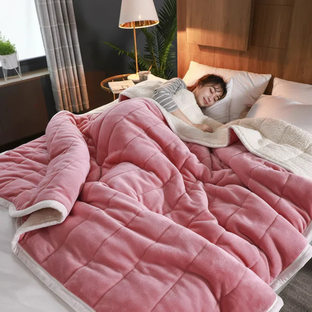 Couverture douce en flanelle — texture en polaire brossée