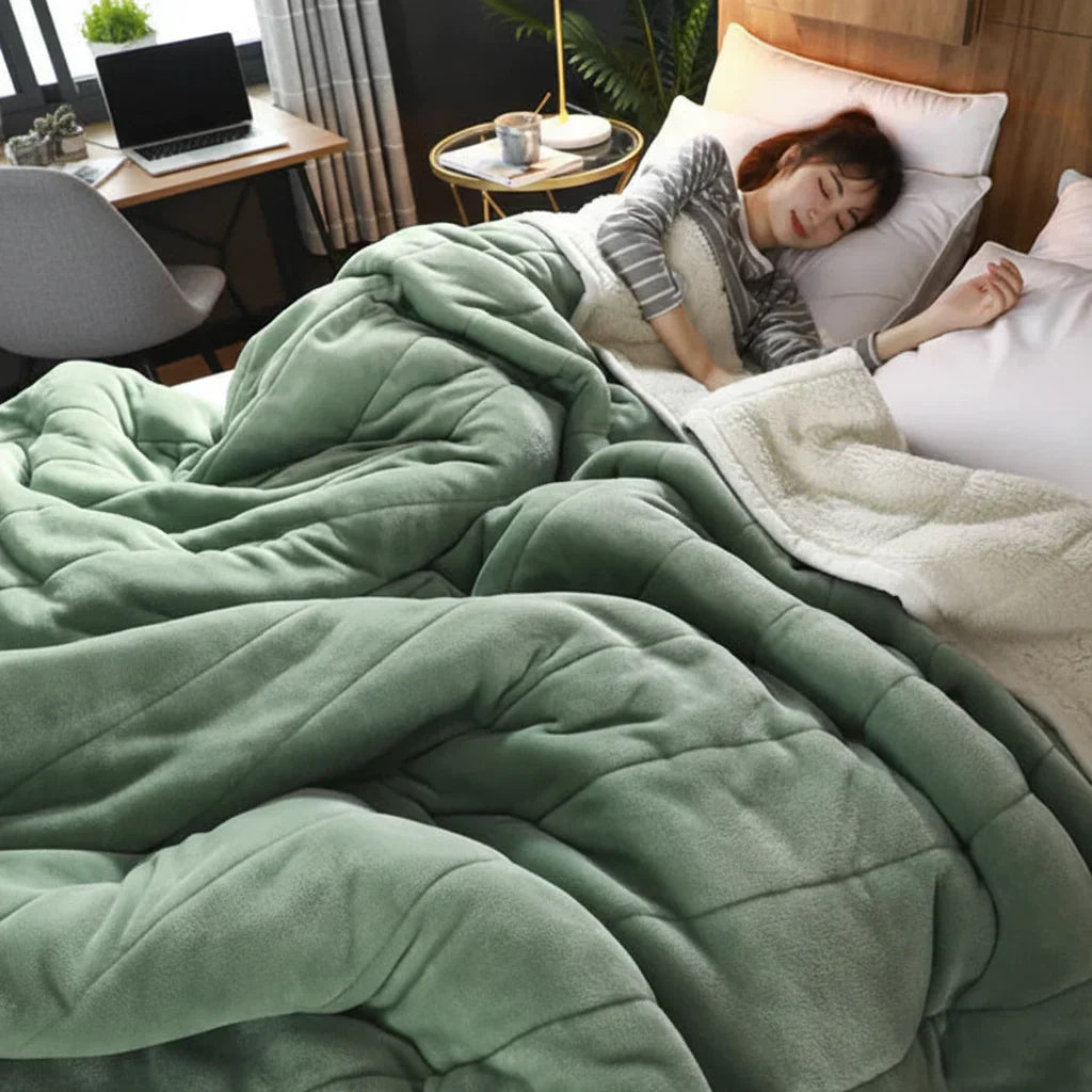 Couverture douce en flanelle — texture en polaire brossée