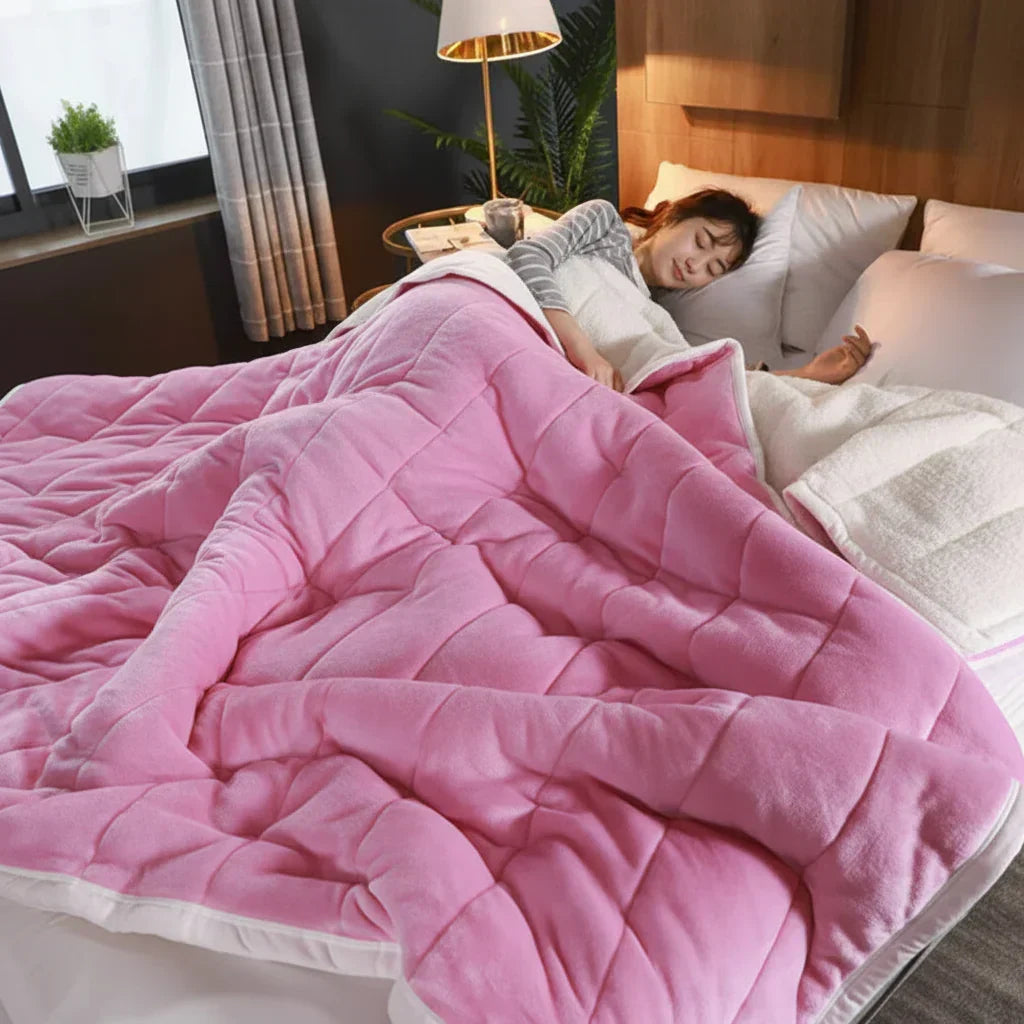 Couverture douce en flanelle — texture en polaire brossée