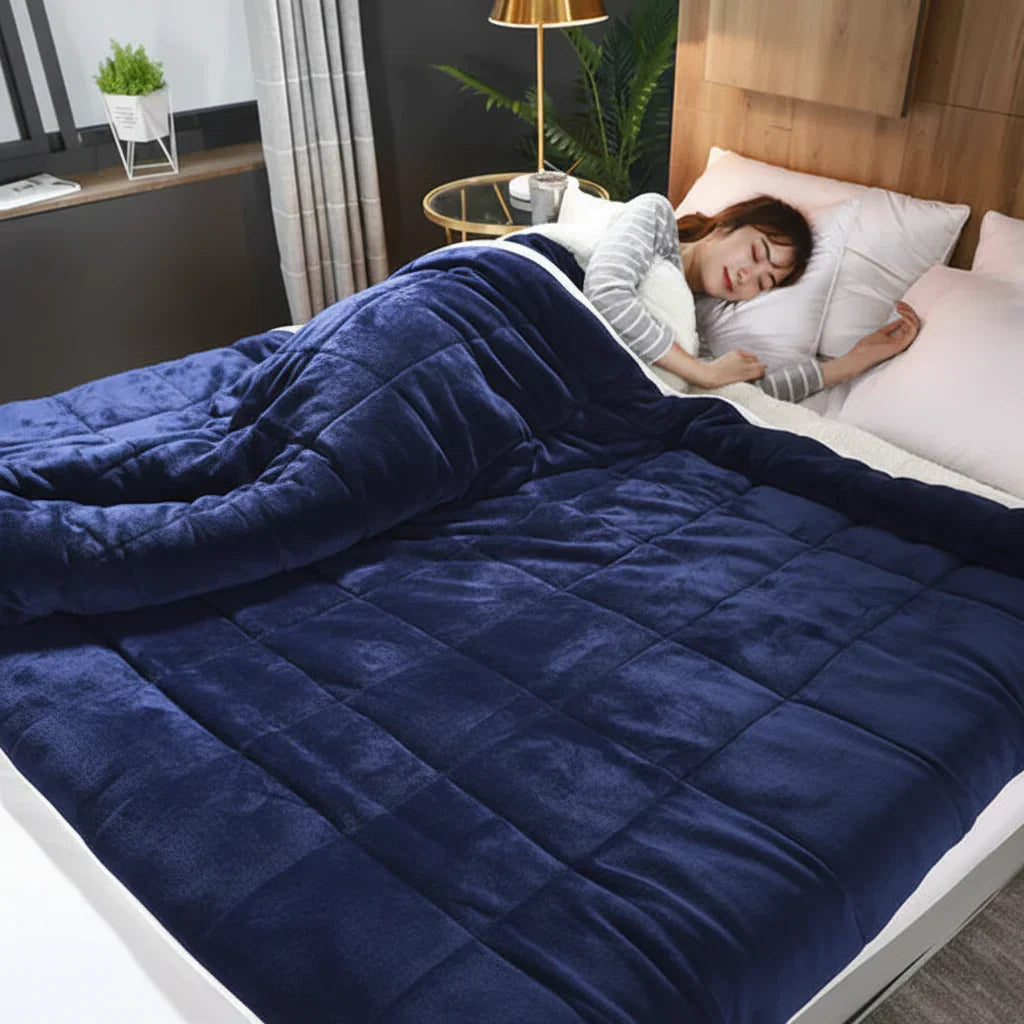 Couverture douce en flanelle — texture en polaire brossée