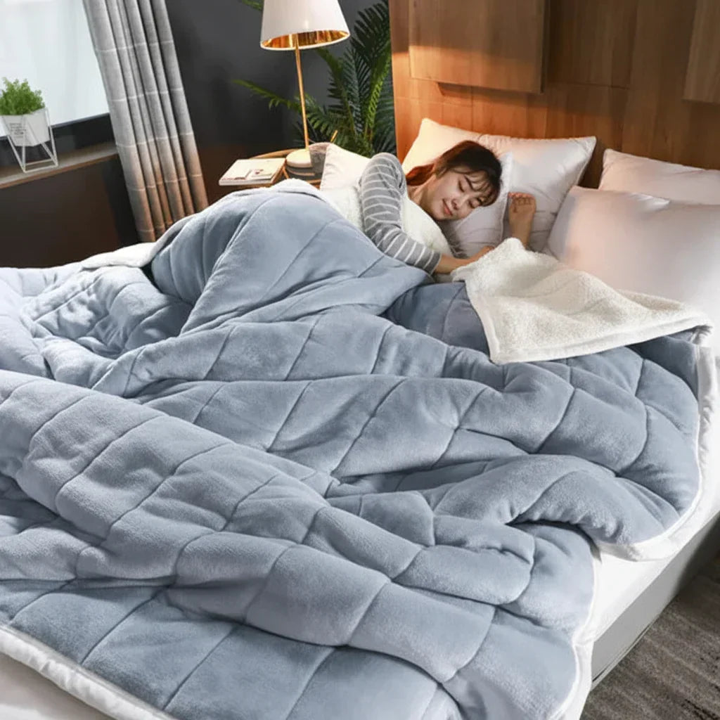 Couverture douce en flanelle — texture en polaire brossée