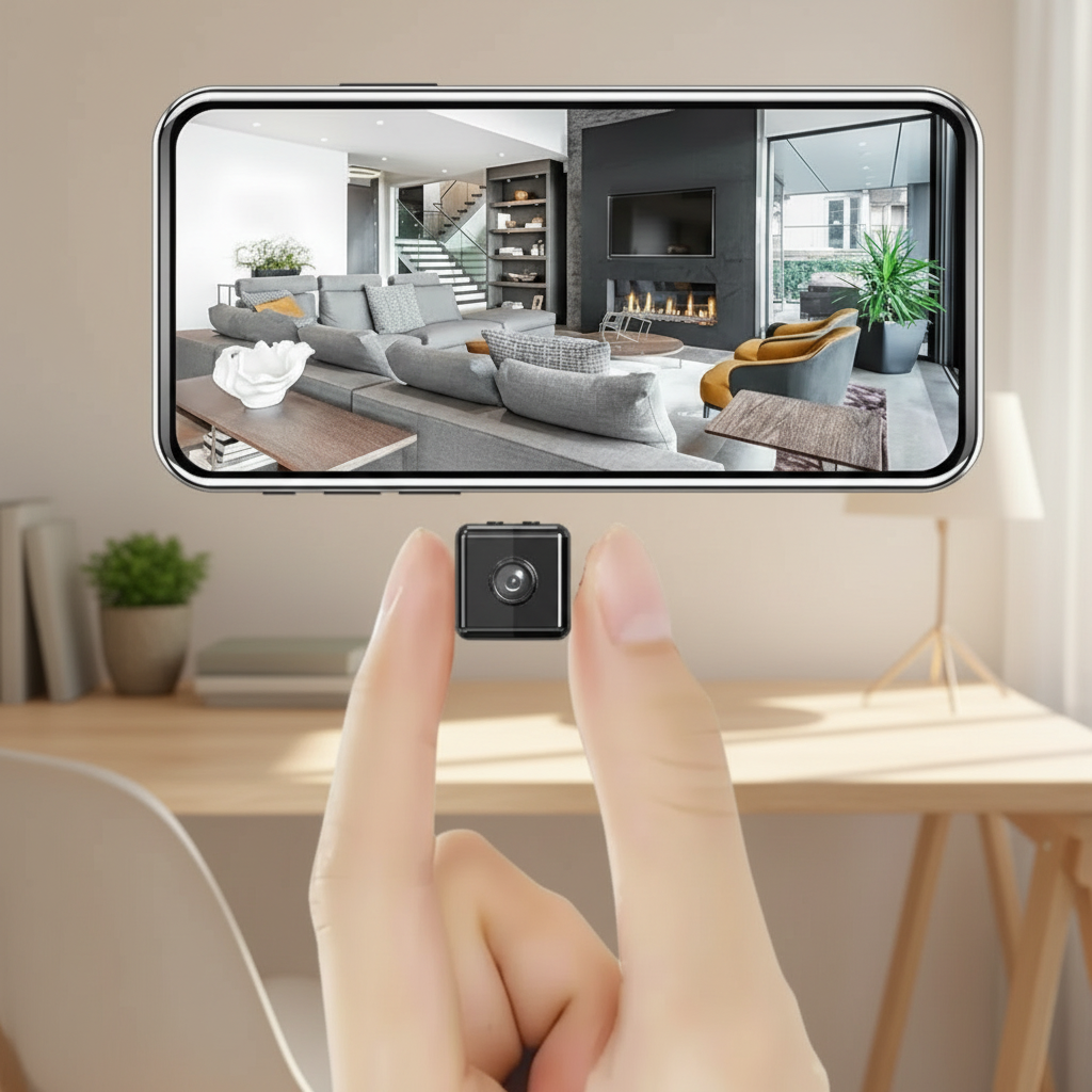 Telecamera di sicurezza wireless Full HD 1080p — Streaming WiFi, rilevamento dei movimenti