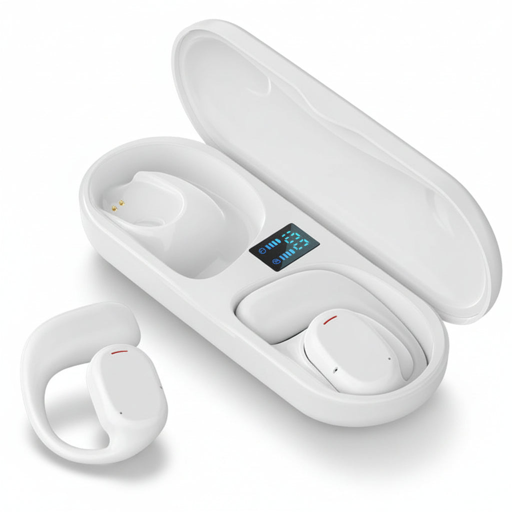 Bezprzewodowe słuchawki Bluetooth z otwartymi uszami i przewodnictwem kostnym