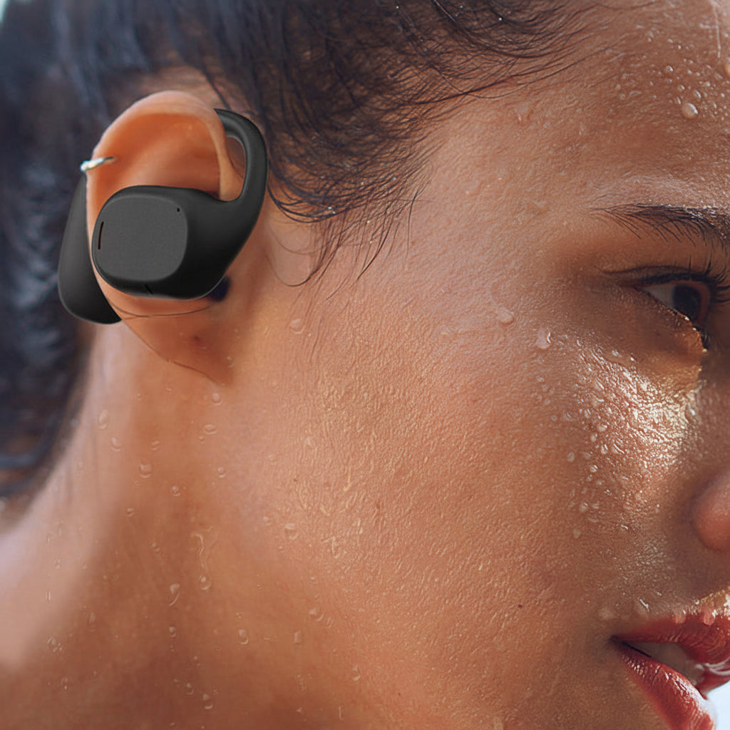 Bezprzewodowe słuchawki Bluetooth z otwartymi uszami i przewodnictwem kostnym