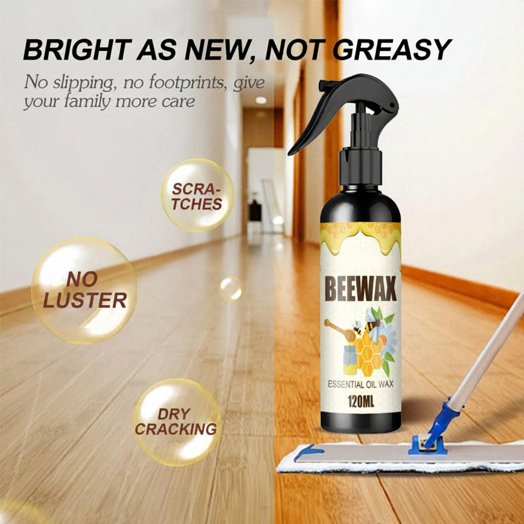 Natural Beeswax Wood Polish Spray — Cleaner and Furniture Conditioner