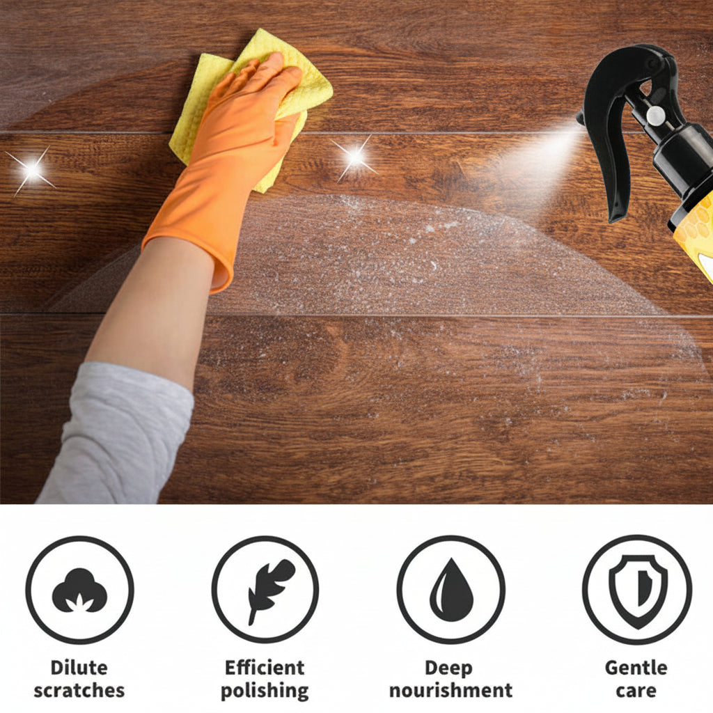 Natural Beeswax Wood Polish Spray — Cleaner and Furniture Conditioner