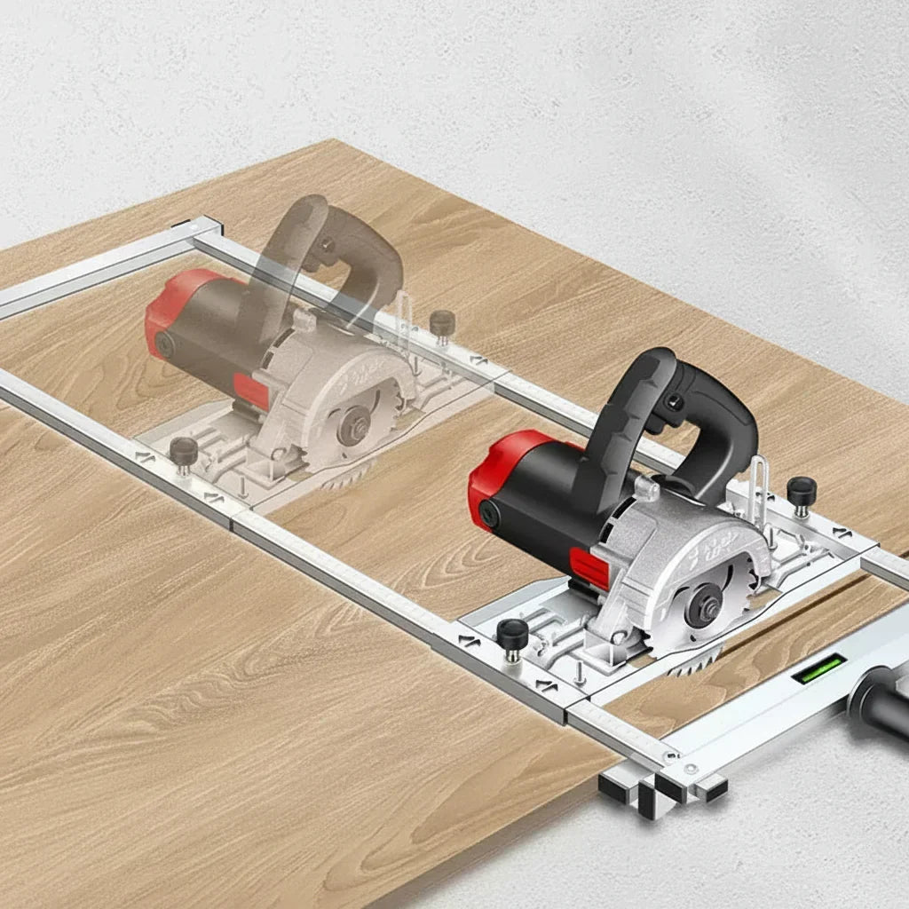 Adjustable Track System Cutting Guide for Circular Saws