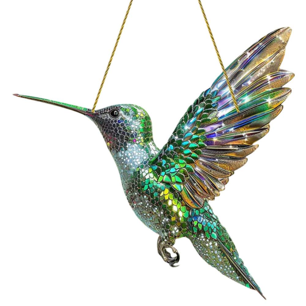 Wall Art Window Suncatcher Hummingbird Hanging Decor | Meowbutter