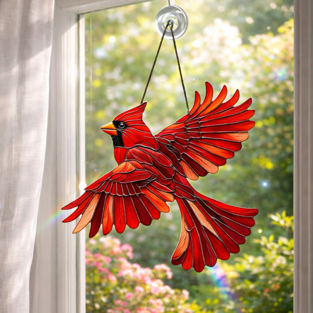 Wall Art Window Suncatcher Hummingbird Hanging Decor | Meowbutter