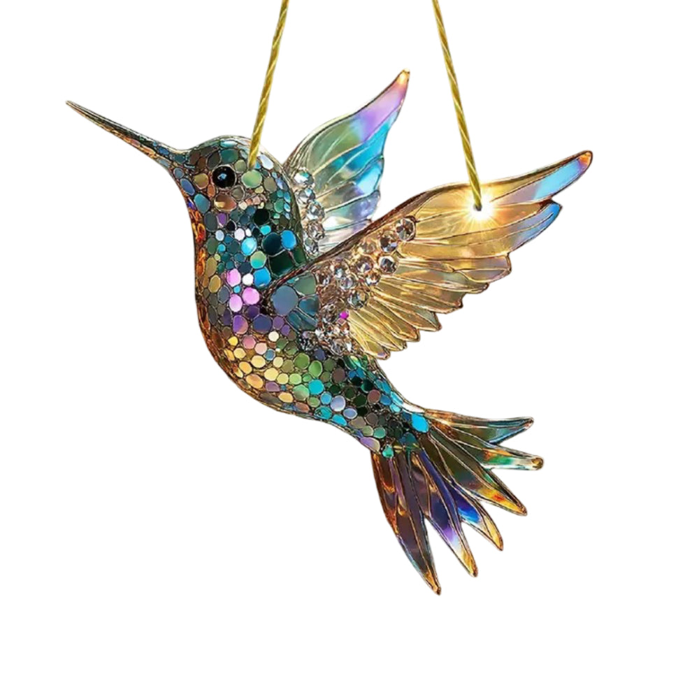 Wall Art Window Suncatcher Hummingbird Hanging Decor | Meowbutter