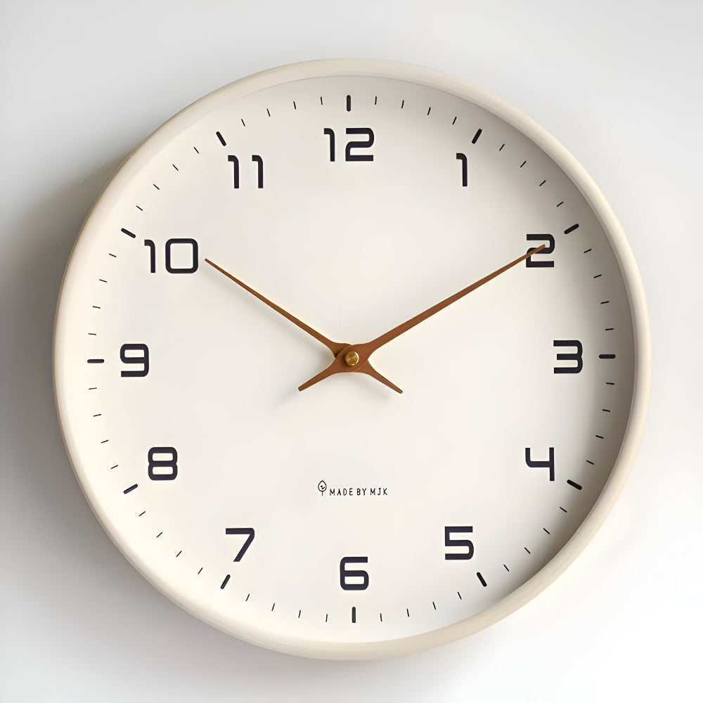 Orologio da parete silenzioso moderno rotondo decorativo per la casa | Meowbutter