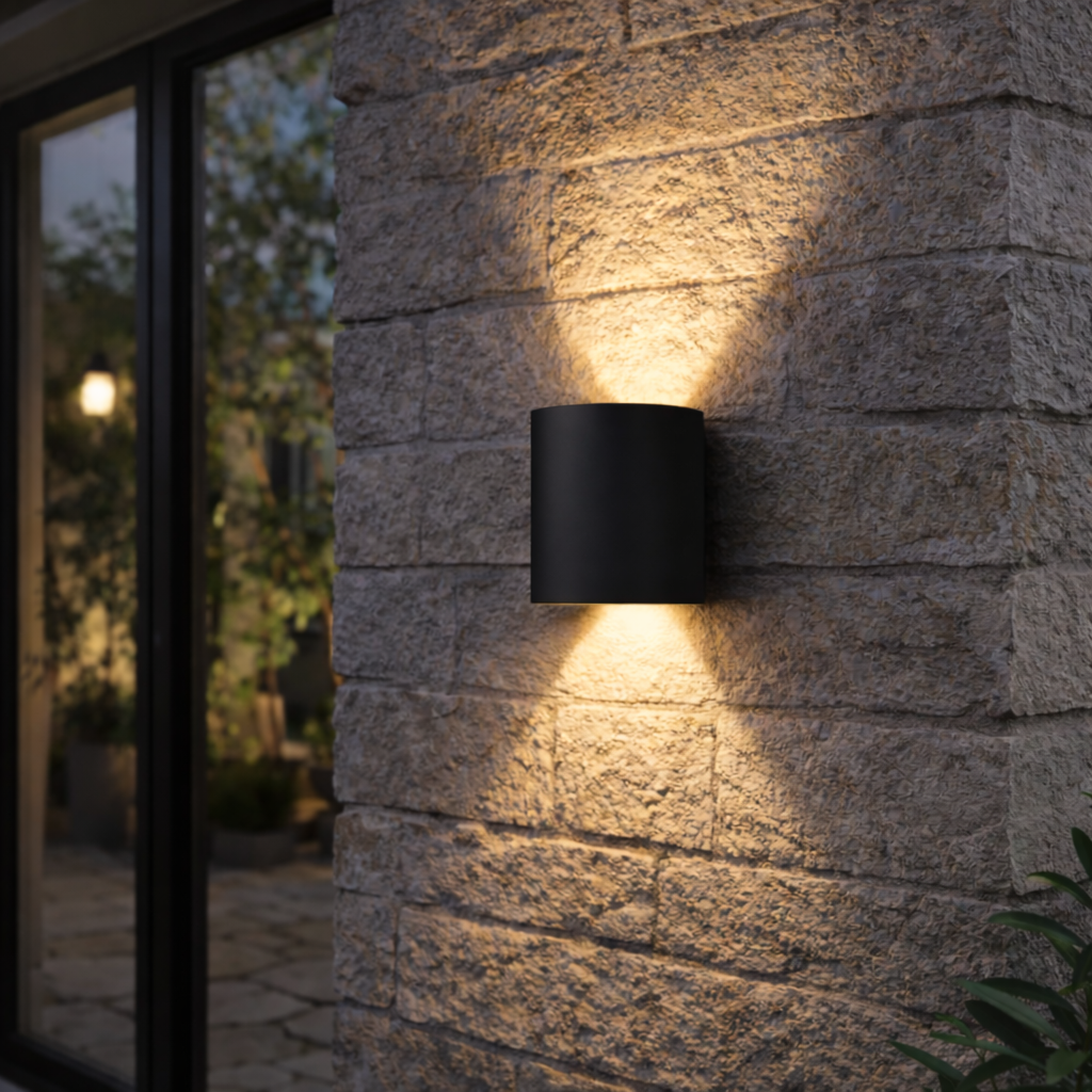 Lámpara de pared LED minimalista con iluminación hacia arriba y hacia abajo para interiores y exteriores | Meowbutter