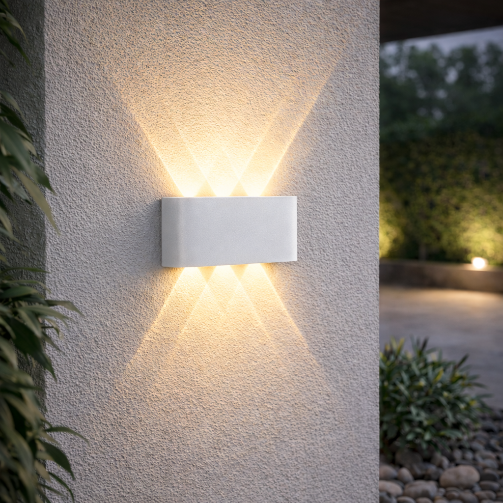 Lámpara de pared LED minimalista con iluminación hacia arriba y hacia abajo para interiores y exteriores | Meowbutter
