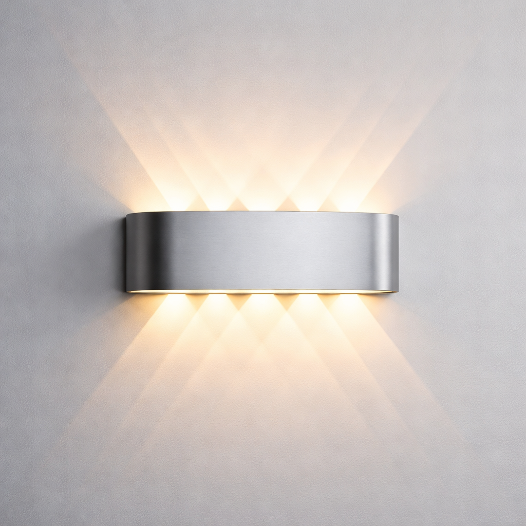 مصباح حائط LED عصري بسيط - إضاءة ثنائية المحور لأعلى ولأسفل
