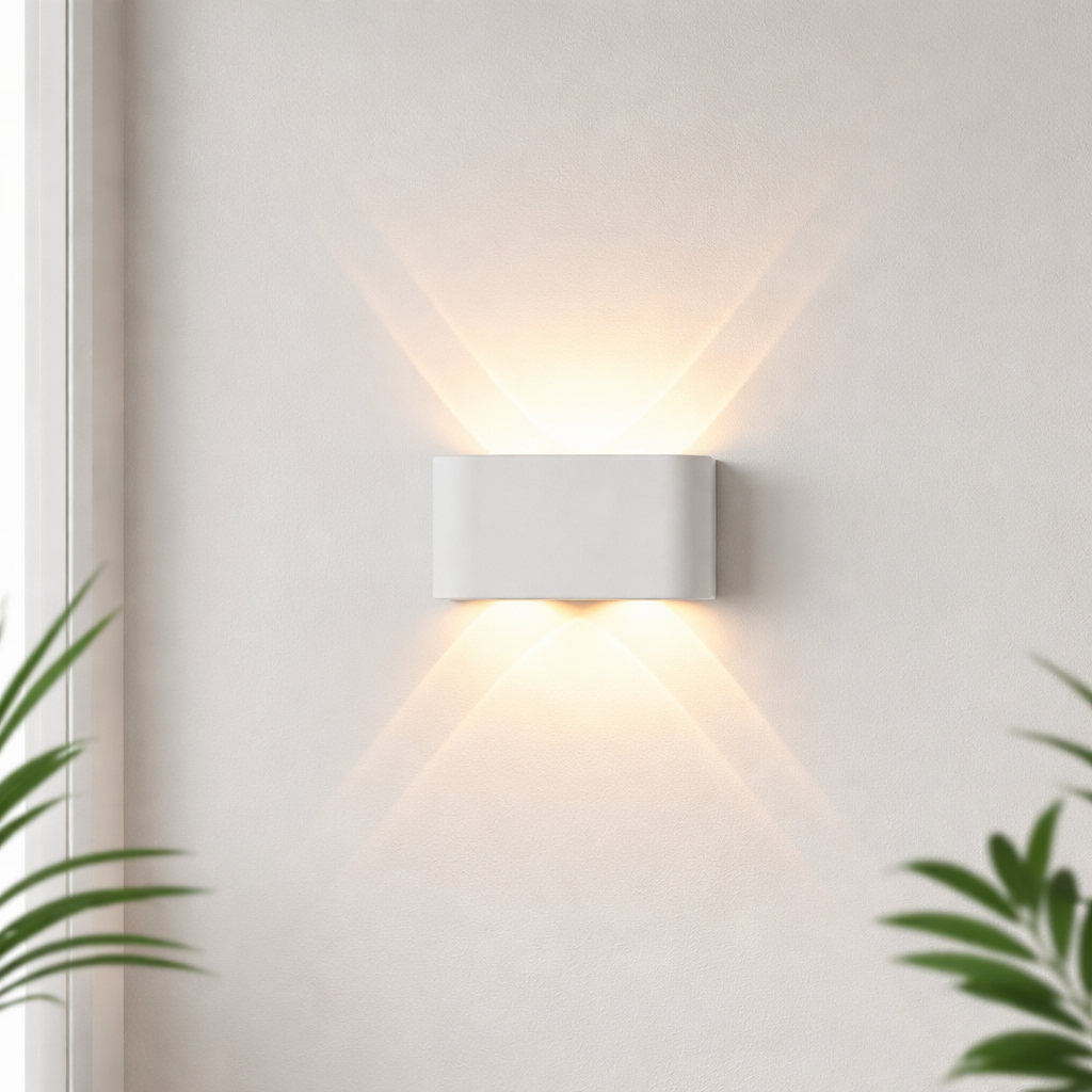 مصباح حائط LED عصري بسيط - إضاءة ثنائية المحور لأعلى ولأسفل
