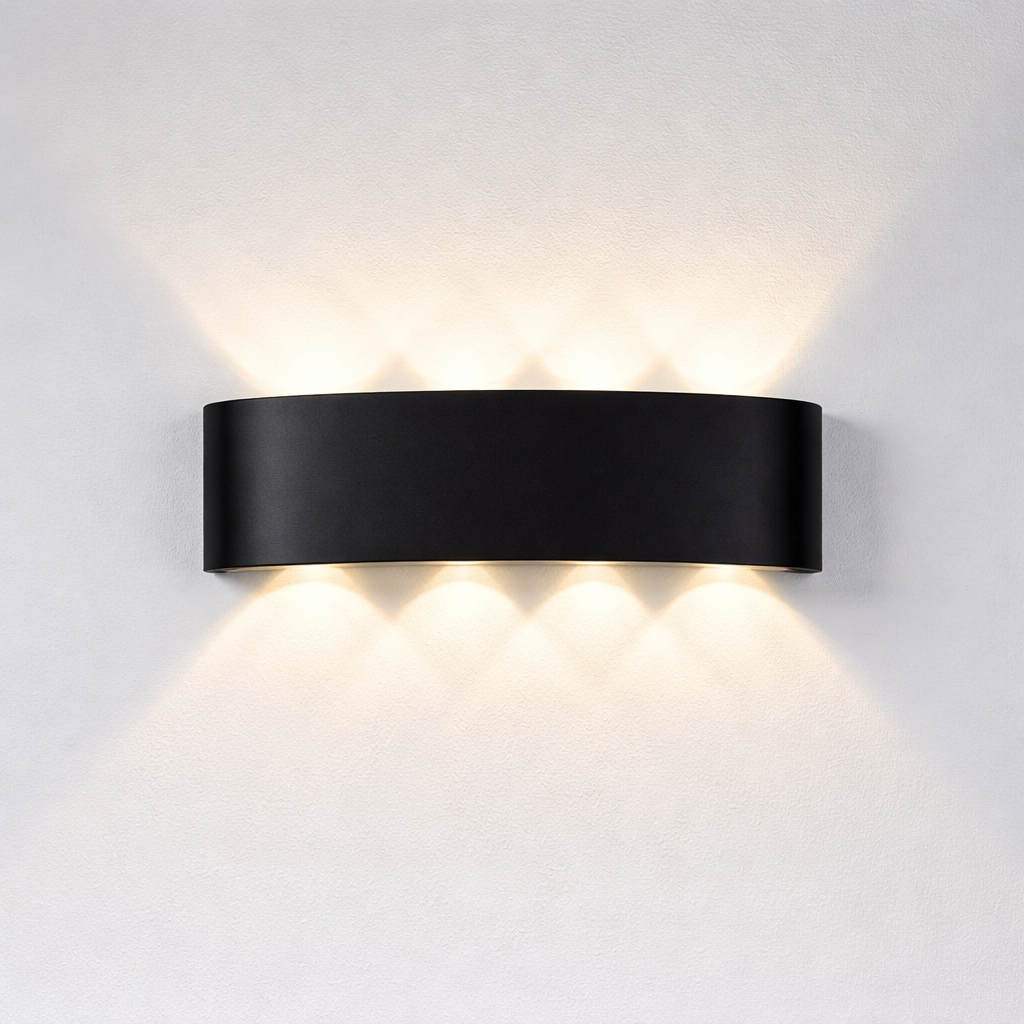 مصباح حائط LED عصري بسيط - إضاءة ثنائية المحور لأعلى ولأسفل
