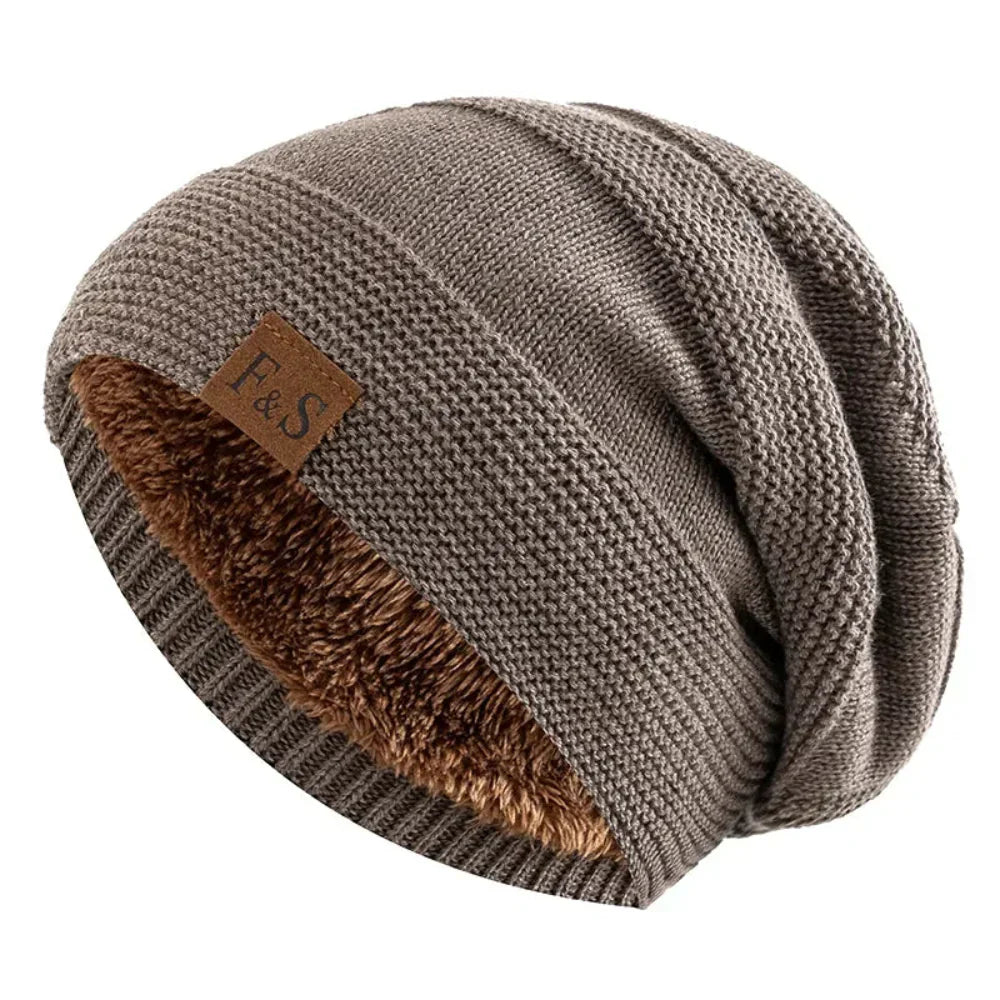 Cappello Invernale Beanie in Maglia con Fodera in Acrilico Stile Slouch | Meowbutter