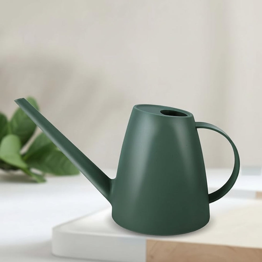 Long-Spout Plastic Watering Can — Lightweight Synthetic Body