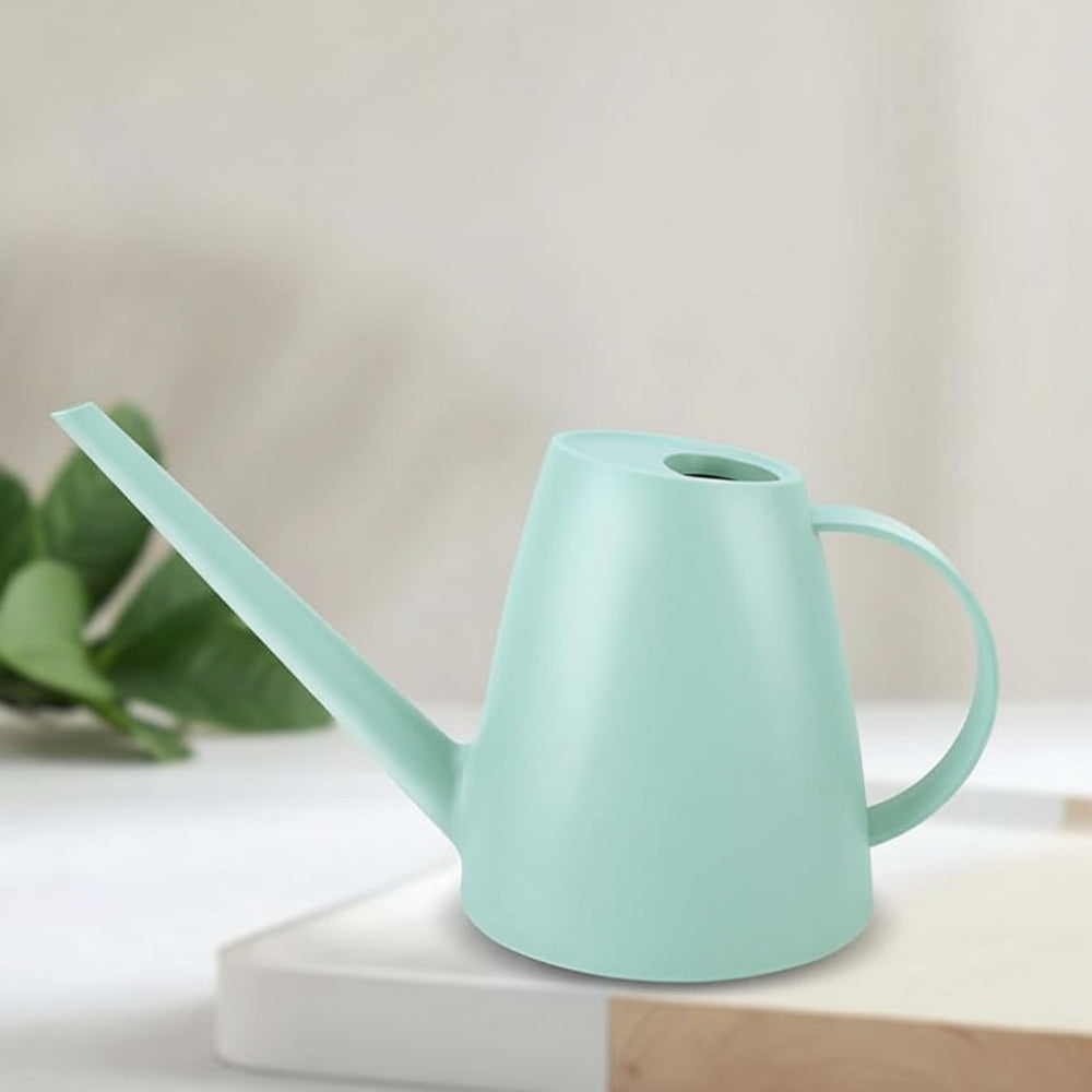 Long-Spout Plastic Watering Can — Lightweight Synthetic Body