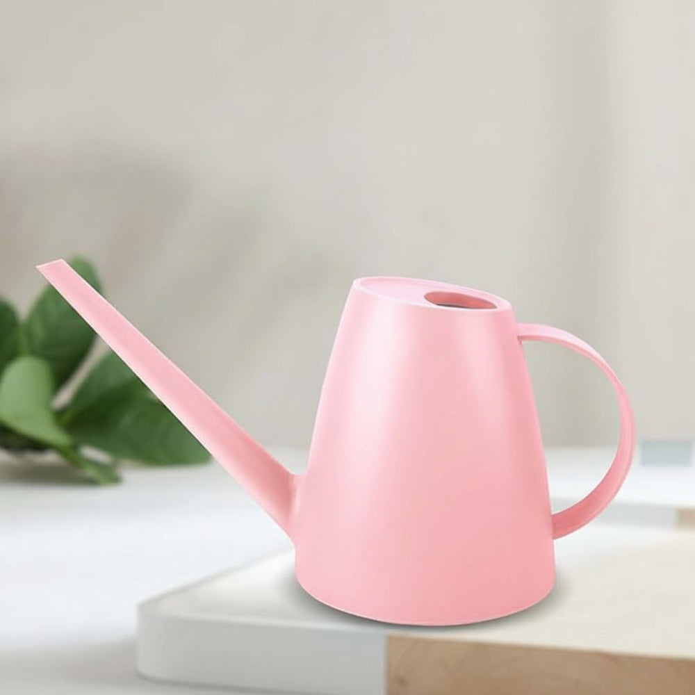 Long-Spout Plastic Watering Can — Lightweight Synthetic Body
