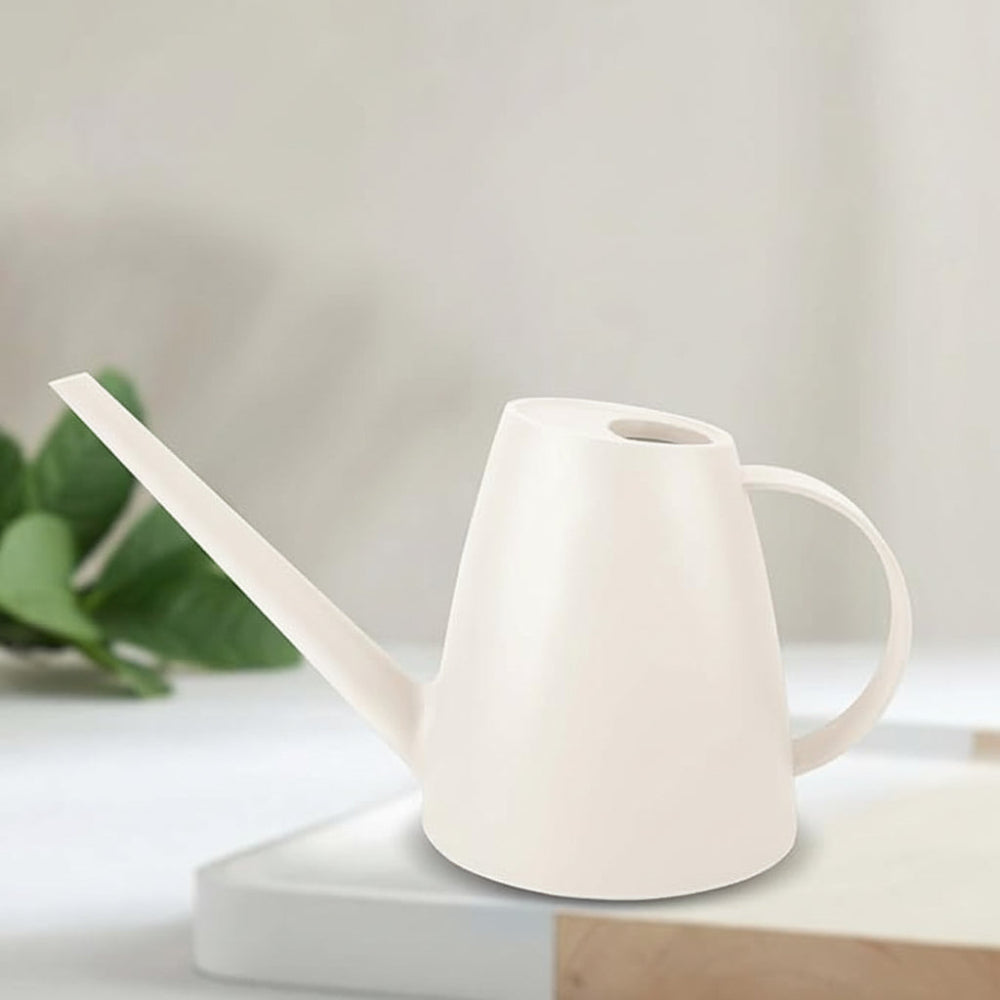 Long-Spout Plastic Watering Can — Lightweight Synthetic Body