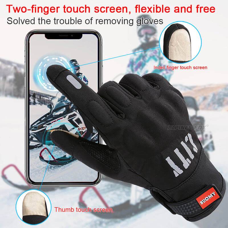 Guanti protettivi da moto — Antivento, antiscivolo, compatibili con touchscreen