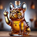 Bulldog Sculpture Whiskey Decanter — 6 Inch Height, 750 ML Capacity