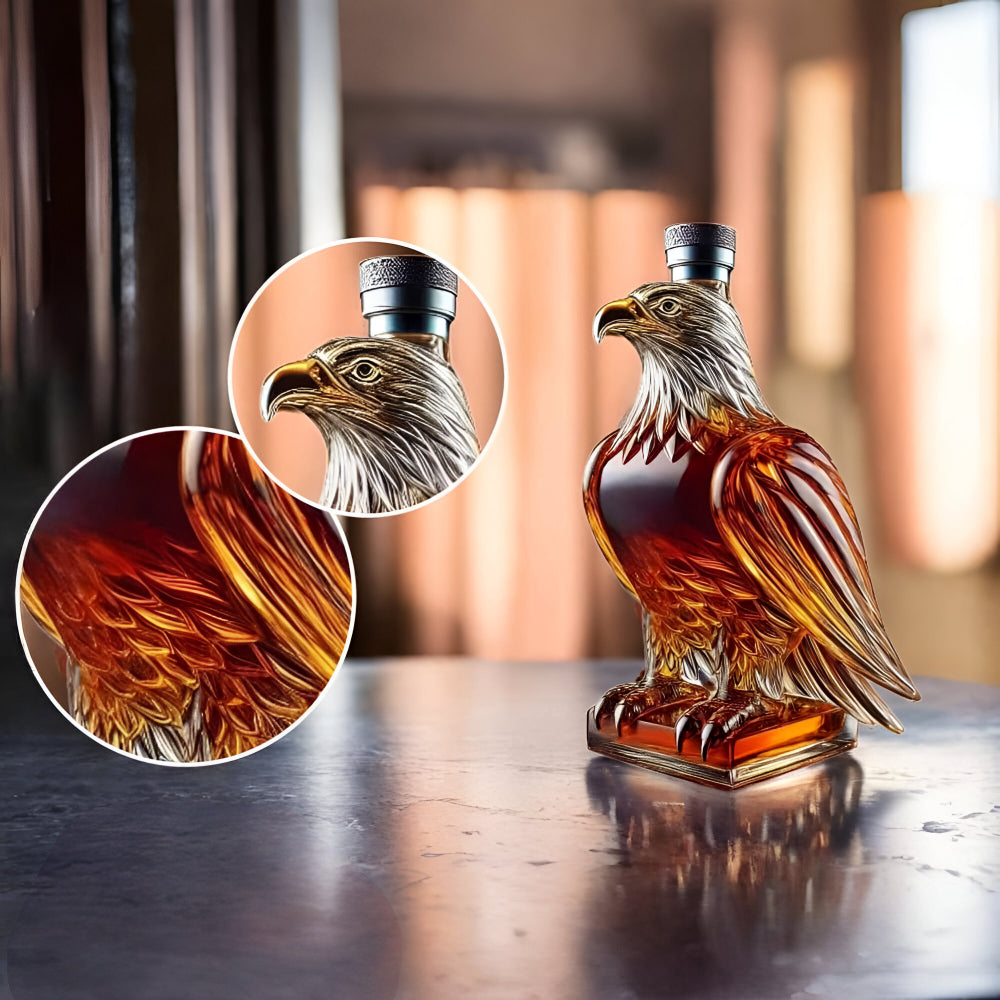 Decanter per Whiskey a Forma di Aquila in Vetro Bottiglia Decorativa per Bar | Meowbutter