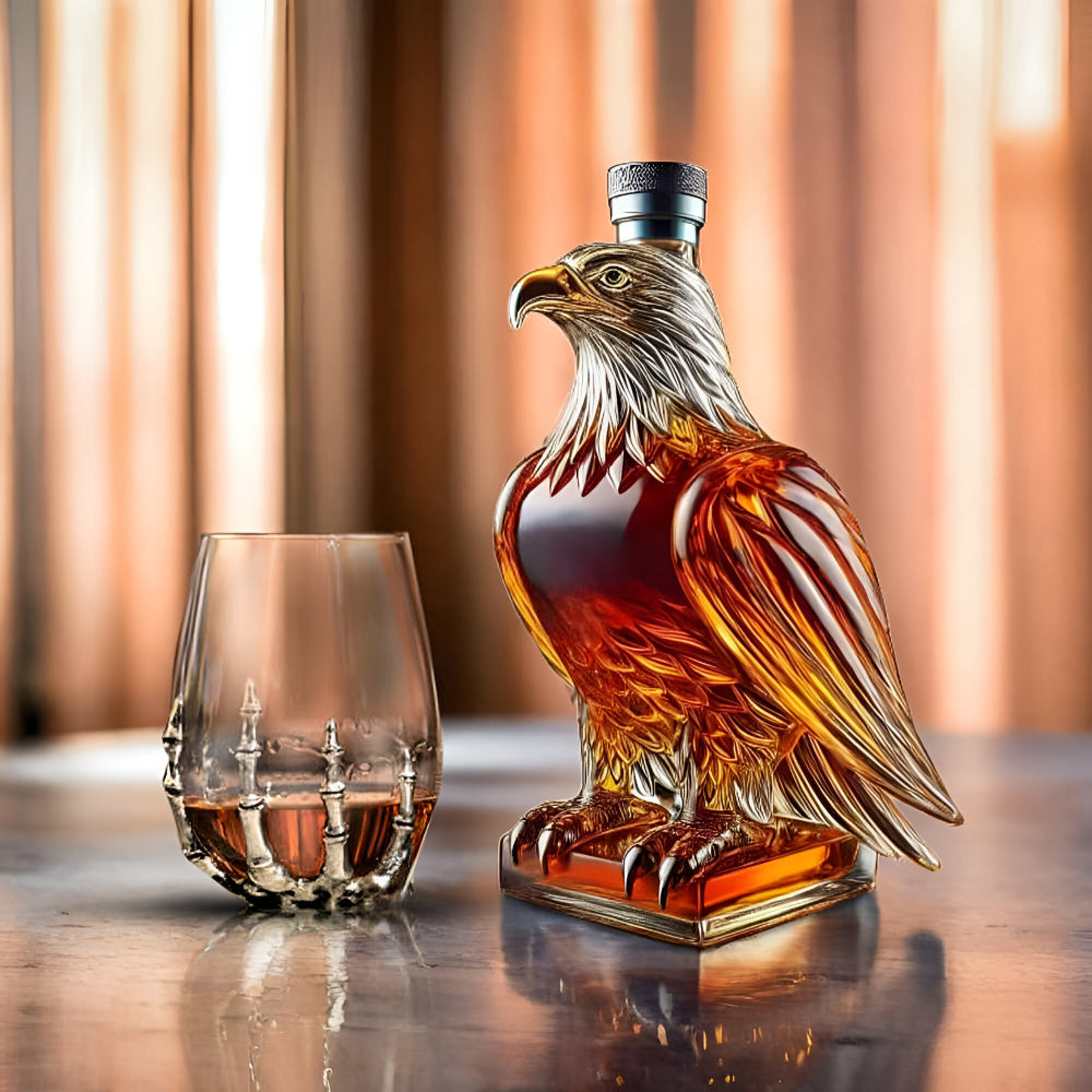 Decanter per Whiskey a Forma di Aquila in Vetro Bottiglia Decorativa per Bar | Meowbutter