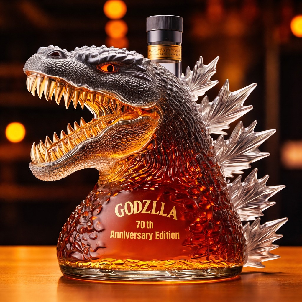 Whiskey Decanter Monster Glass Bottle Decorative Bar Display | Meowbutter
