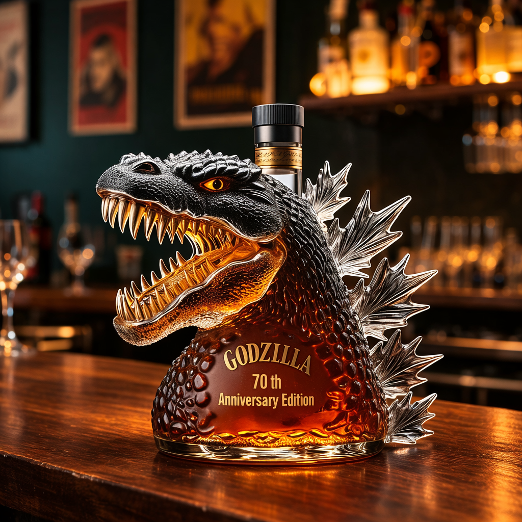 Whiskey Decanter Monster Glass Bottle Decorative Bar Display | Meowbutter