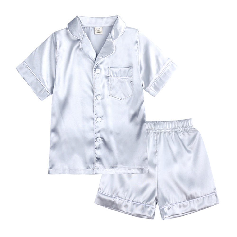 Kids Button-Top Sleepwear Set — Coordinating Top and Bottoms
