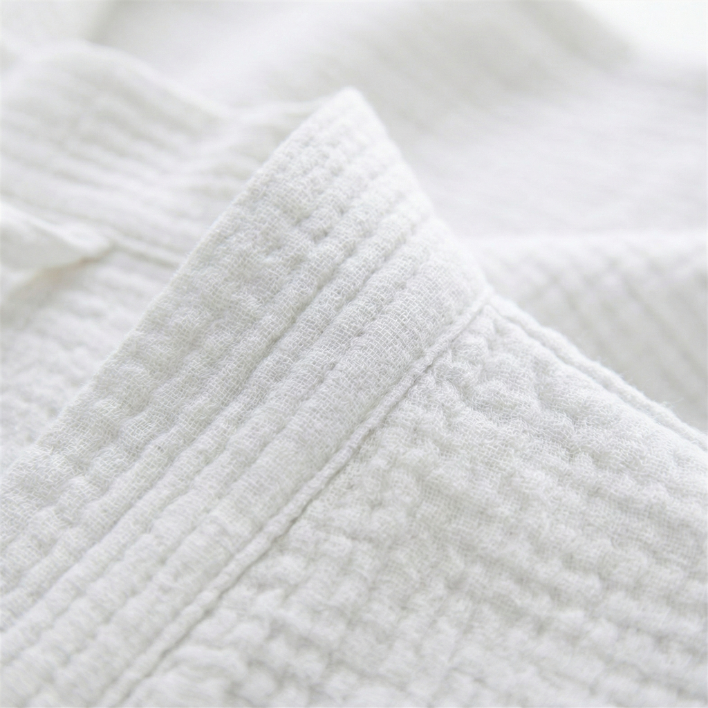 All-Season Bathrobe Made From One Hundred Percent Muslin Cotton