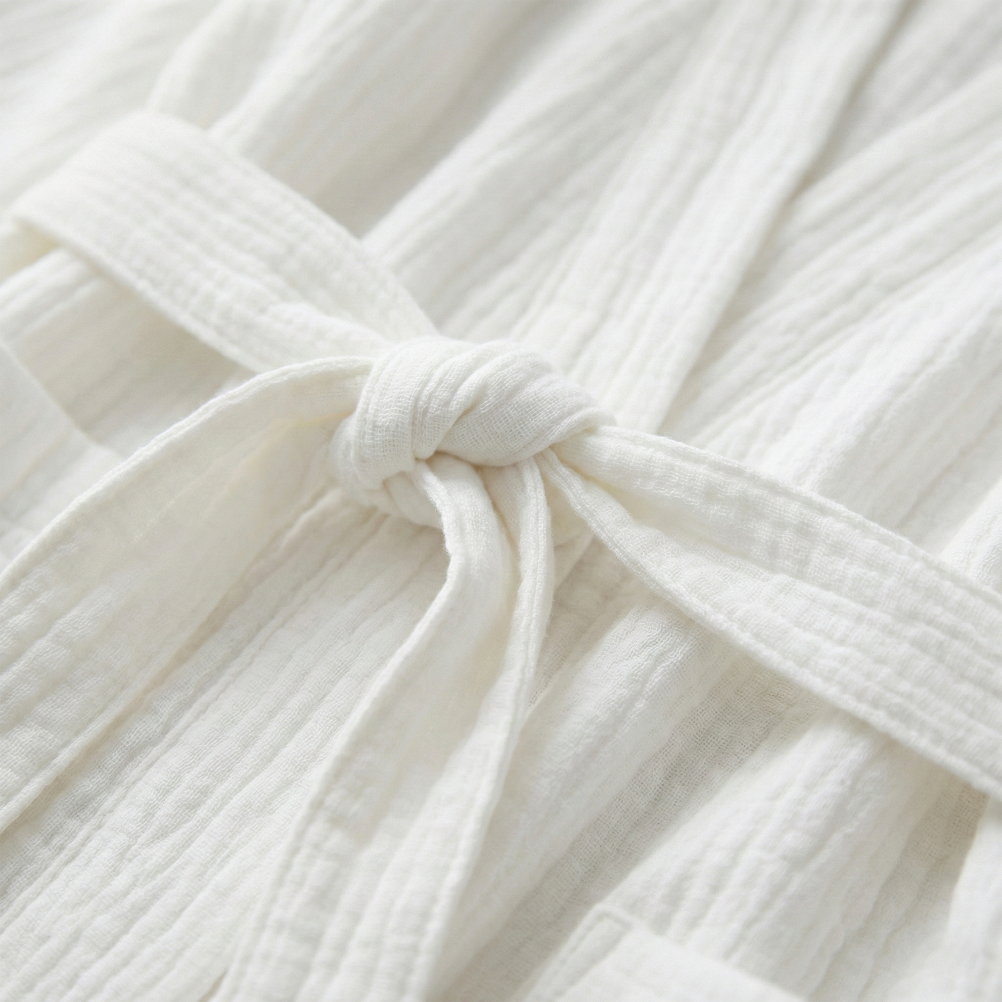 All-Season Bathrobe Made From One Hundred Percent Muslin Cotton